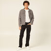 Jeans regular longueur 34 denim noir homme