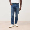 Jeans straight longueur 30 denim stone homme