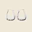 Boucles d'oreilles couleur argent femme