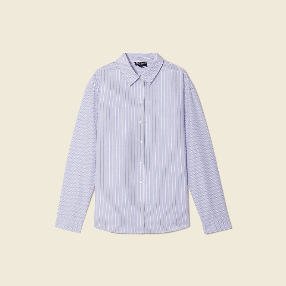 Chemise éco-responsable bleu ciel femme
