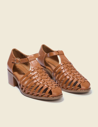 Sandales marron femme