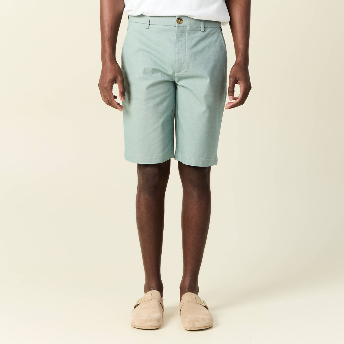 Short vert clair homme