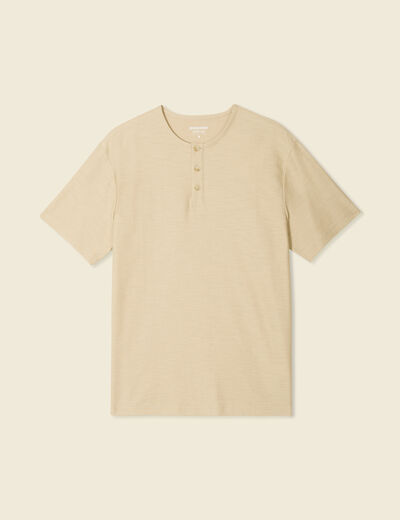 T-shirt manches courtes beige homme