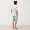 Chemise manches courtes beige homme