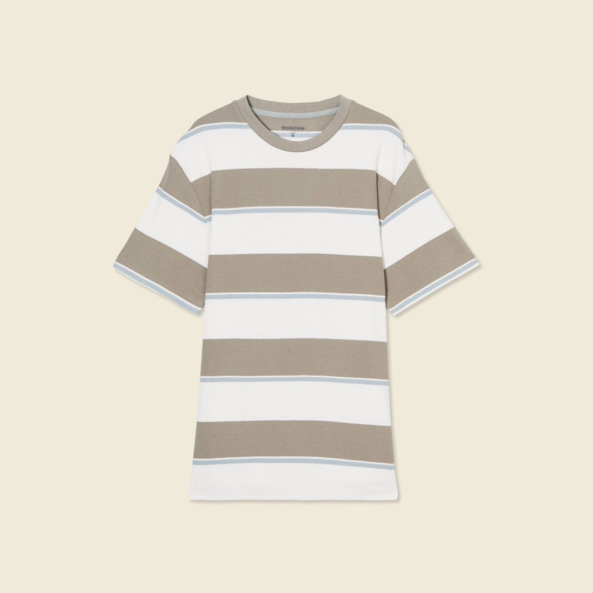 T-shirt manches courtes vert kaki homme