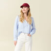 Blouse manches longues gris femme