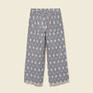 Pantalon loose longueur 3/4 en coton ecru femme