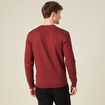Pull manches longues bordeaux homme