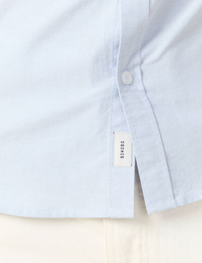 Chemise manches longues bleu clair homme