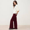 Pull droit manches 3/4 col rond ecru femme
