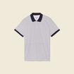 Polo éco-responsable blanc homme