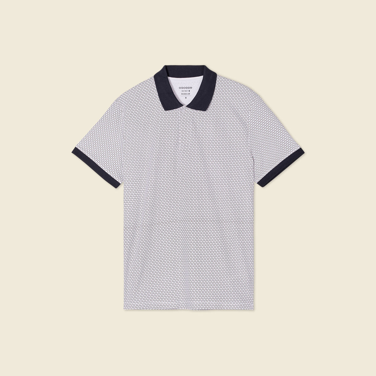 Polo éco-responsable blanc homme