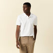 Polo manches courtes blanc homme