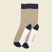 Chaussettes fabriquées en France marron homme