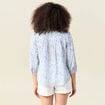 Chemise à manches longues bleu femme