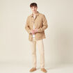 Pantalon chino slim beige homme