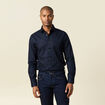 Chemise manches longues bleu marine homme