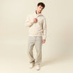 Sweat manches longues en coton sable homme