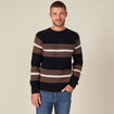 Pull manches longues fabriqu&eacute; en France bleu marine homme