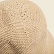 Chapeau tress&eacute; sable femme
