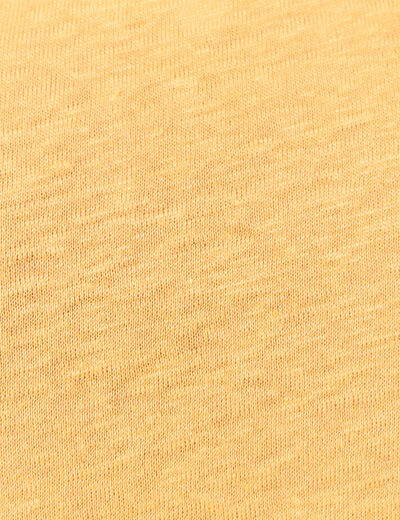T-shirt éco-responsable jaune femme