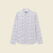 Chemise en coton manches longues blanc homme