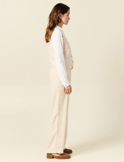Veston éco-responsable sable femme