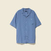 Chemise boyfriend manches courtes rouge foncé homme