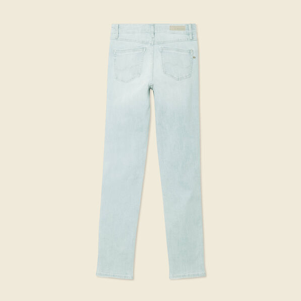 jeans slim taille haute denim bleach femme Jeans slim taille haute denim bleach femme