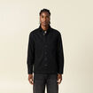 Surchemise manches longues noir homme