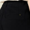 Bermuda droit taille haute noir femme
