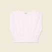 T-shirt manches courtes rose clair femme