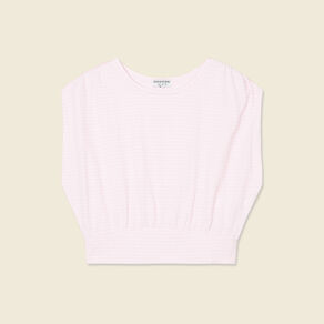 t shirt manches courtes rose clair femme T-shirt manches courtes rose clair femme