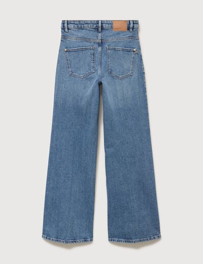 Jeans bootcut taille standard denim stone femme