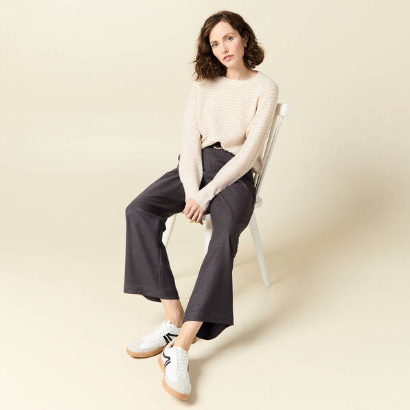 pull manches longues sequins ecru femme Pull manches longues sequins ecru femme