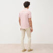 Chemise manches courtes rose pastel homme
