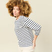 T-shirt manches 3/4 bleu femme