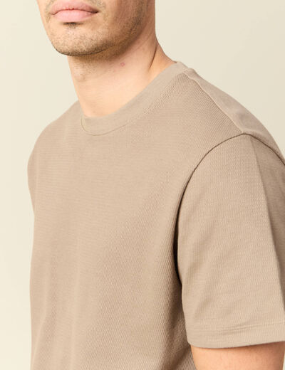 T-shirt manches courtes sable homme