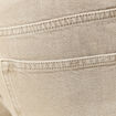 Jeans large longueur 32 en coton denim beige homme