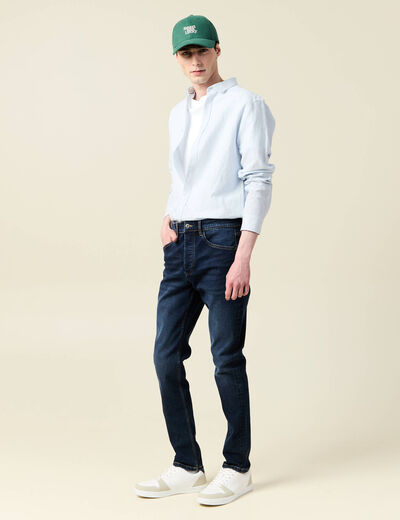 Jeans skinny tapered denim brut homme