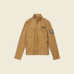 Blouson droit &agrave; col montant camel homme