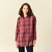 Blouse manches longues prune femme