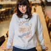 Sweat à capuche ecru femme