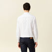 Chemise en coton manches longues blanc homme