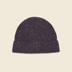 Bonnet tricoté fabriqué en France gris foncé homme