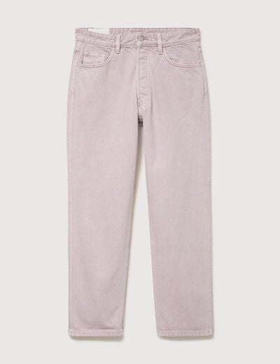 Jeans large longueur 32 en coton parme homme