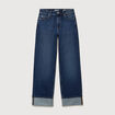 Jeans straight taille standard denim brut femme