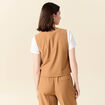 Veston éco-responsable beige femme