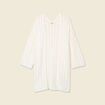 Gilet long ajour&eacute; ecru femme
