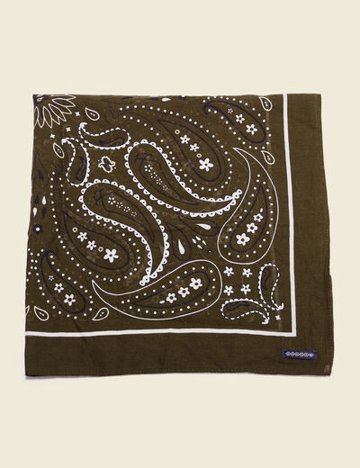 Bandana taupe homme